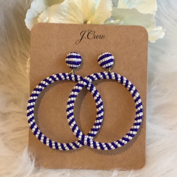 J. Crew Jewelry - 🆕J. Crew Beaded Hoop Earrings J. Crew Jewelry - 🆕J. Crew Beaded Hoop Earrings